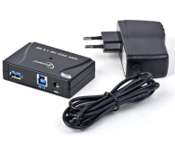 Gembird USB 3.0 (4 porty, aktywny, zasilacz) czarny - 105221 - zdjęcie 1